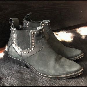 Zadig&voltaire black Leather Ankle Boots Size 6